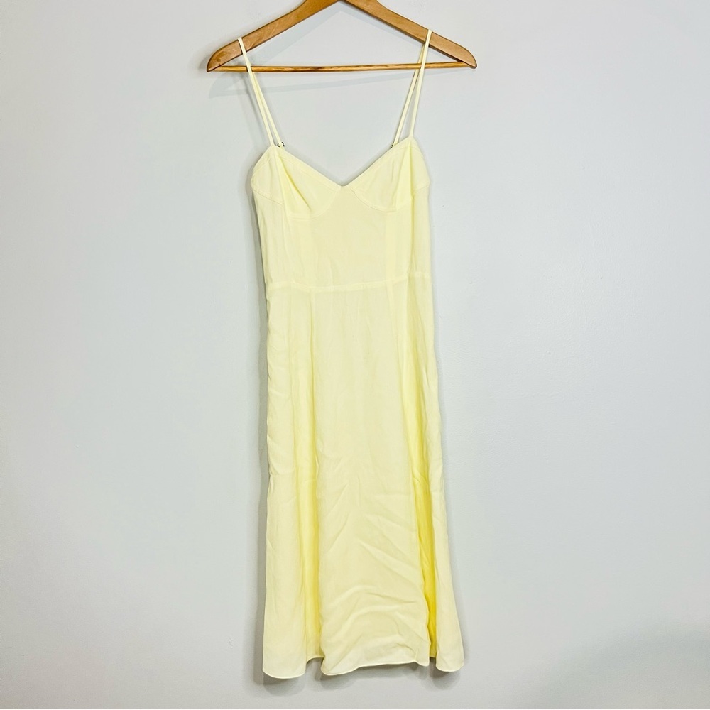 Aritzia Yellow Midi Dress